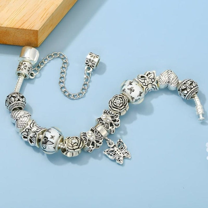 Butterfly Bracelet Charm Unique Leather Bracelets   