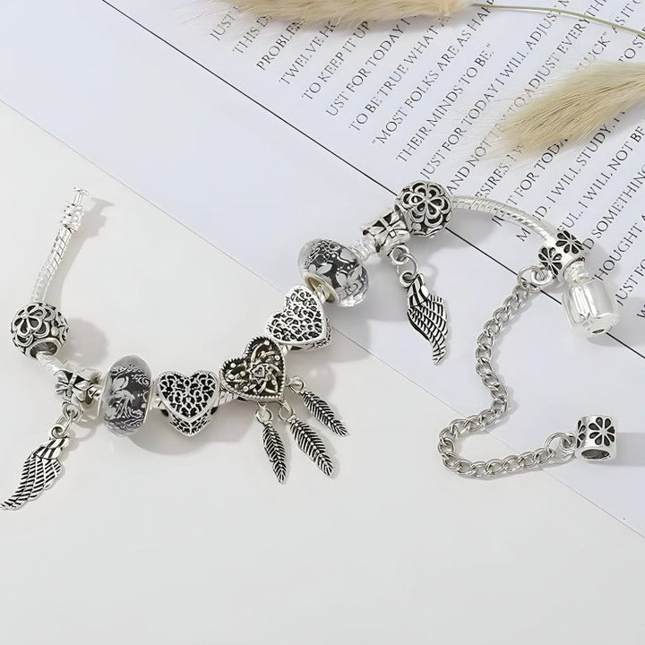 Feather Bracelet Charm Unique Leather Bracelets   