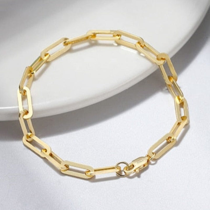 Paperclip Bracelet Link Chain Unique Leather Bracelets   