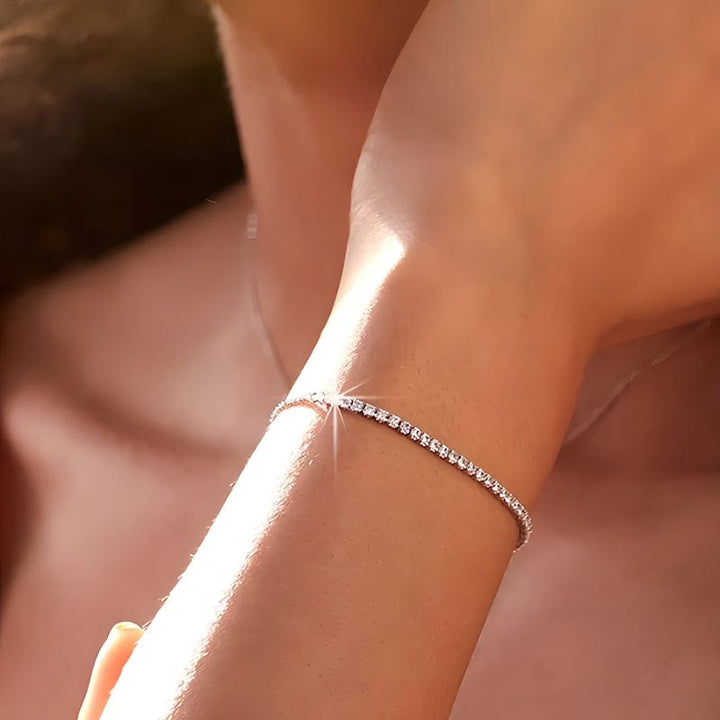 Tennis Bracelet Diamond Zircon Tennis Unique Leather Bracelets   