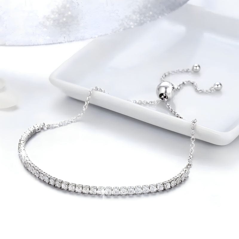 Tennis Bracelet Diamond Zircon Tennis Unique Leather Bracelets   