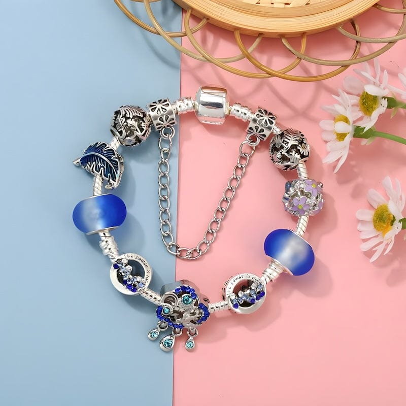 Cloud Water Droplets Charm Bracelet Charm Unique Leather Bracelets   