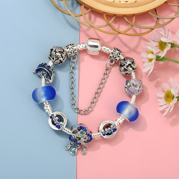 Cloud Water Droplets Charm Bracelet Charm Unique Leather Bracelets   