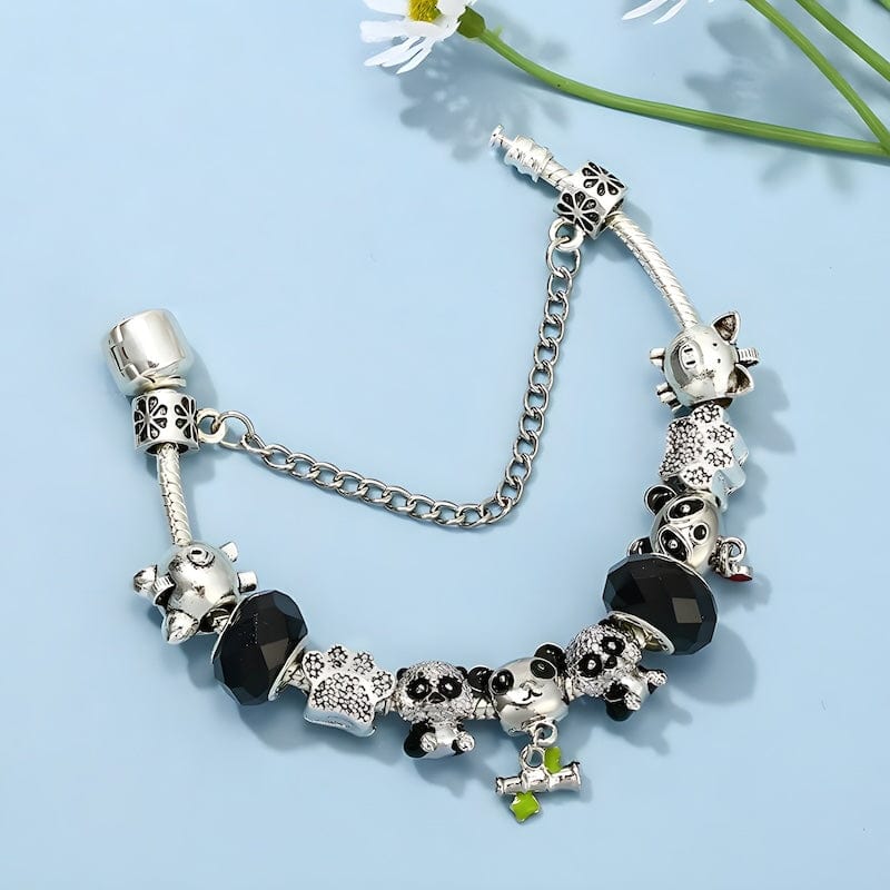 Lovely Panda Charm Bracelet Charm Unique Leather Bracelets   