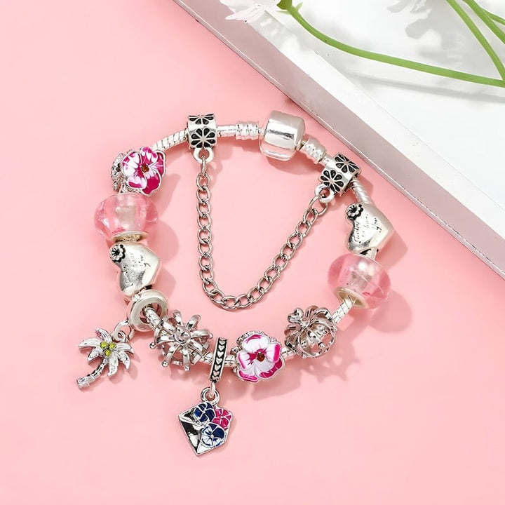 Palm Tree Charm Bracelet Charm Unique Leather Bracelets   