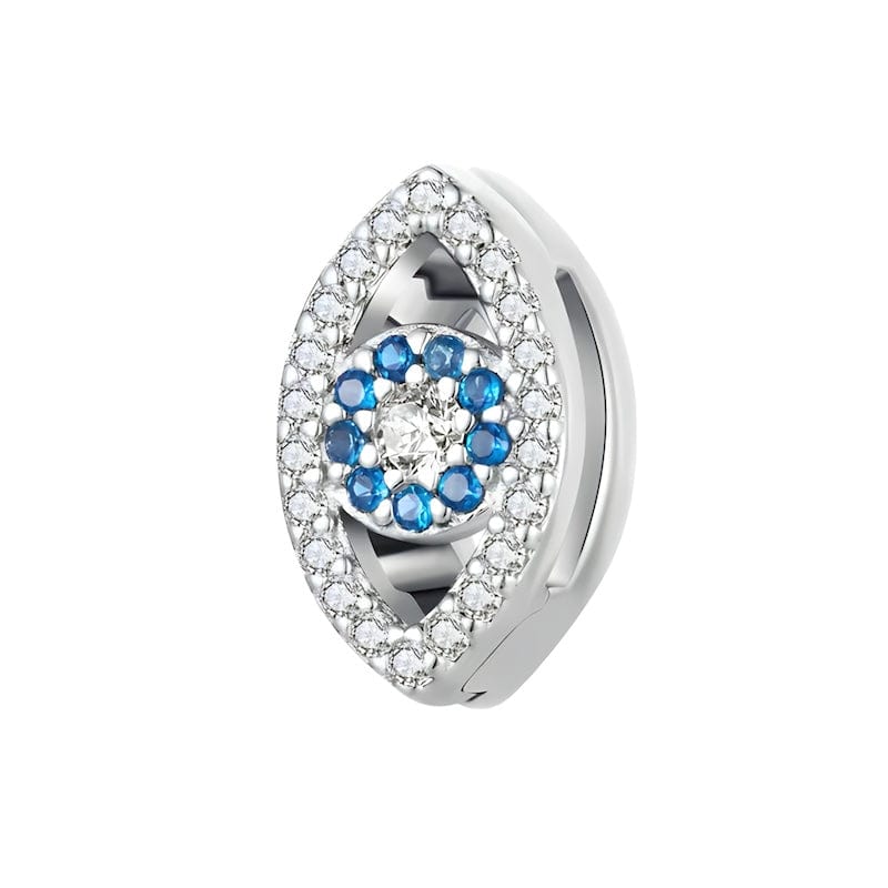 Devil's Eye Clip Charm for Reflex Bracelet Charms Unique Leather Bracelets Silver  