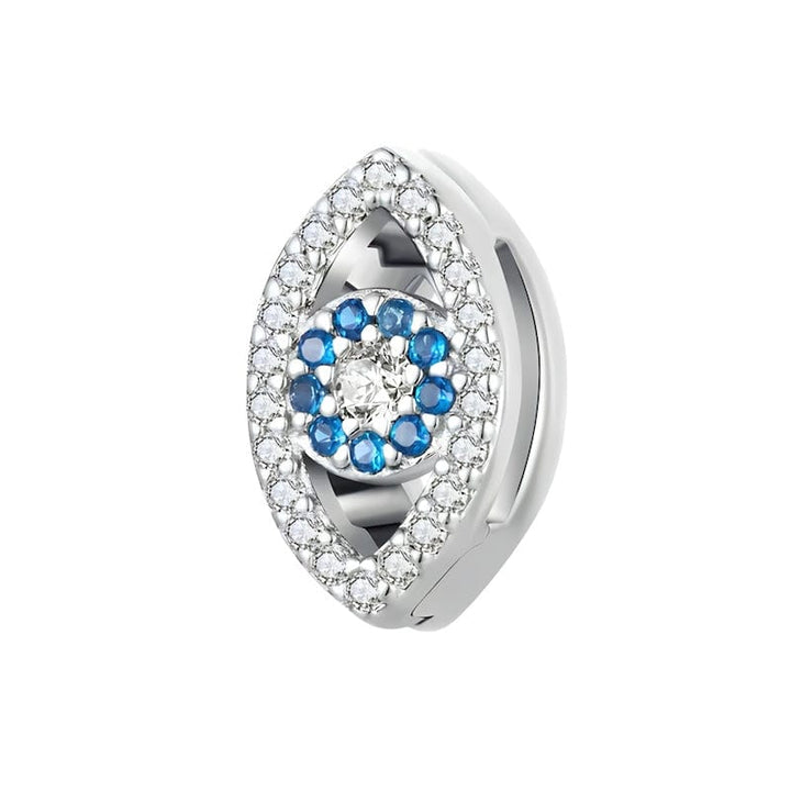 Devil's Eye Clip Charm for Reflex Bracelet Charms Unique Leather Bracelets Silver  