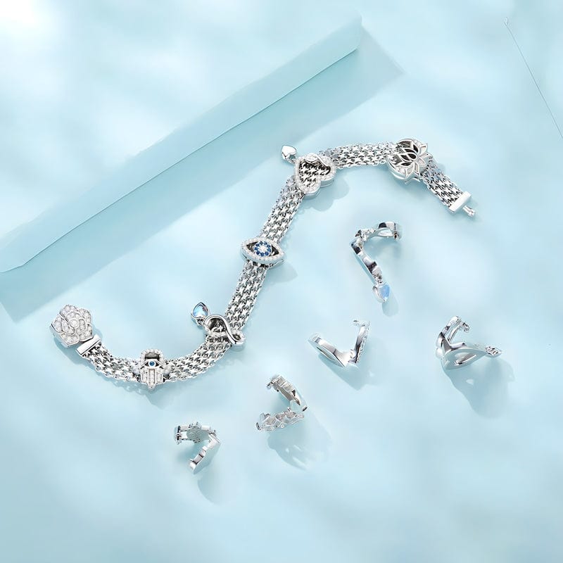 Eternal Love Clip Charm for Reflex Bracelet Charms Unique Leather Bracelets   