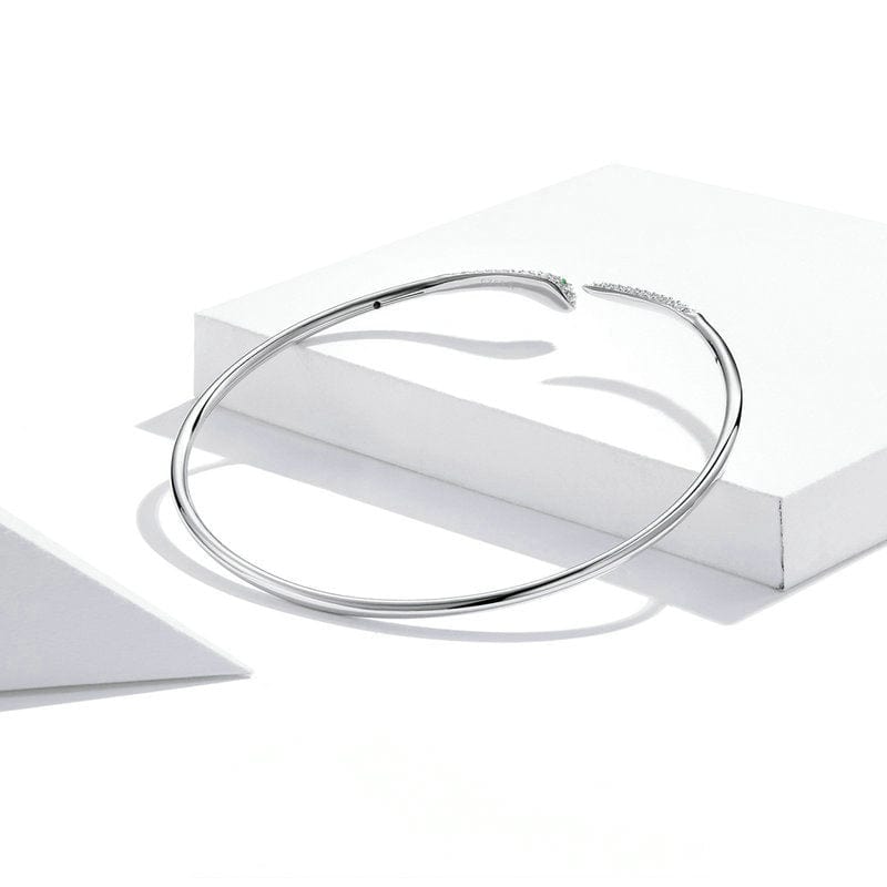 Silver Spirit Snake Cuff Bracelet bracelet by Unique Leather Bracelets