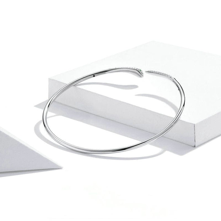 Silver Spirit Snake Cuff Bracelet bracelet by Unique Leather Bracelets