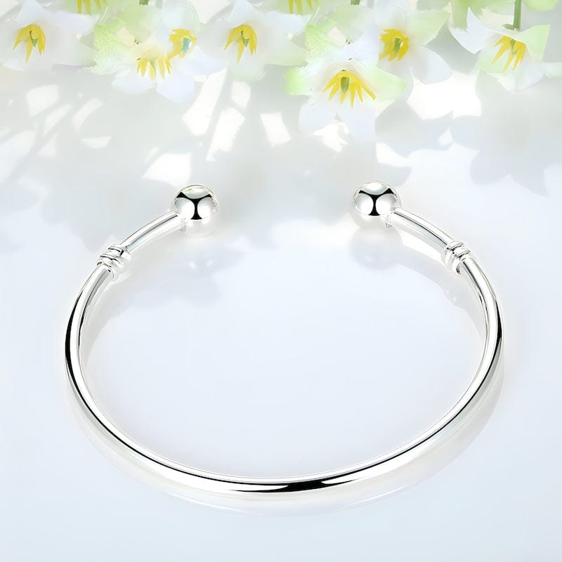 Simple Round Bead Cuff Bracelet bracelet by Unique Leather Bracelets