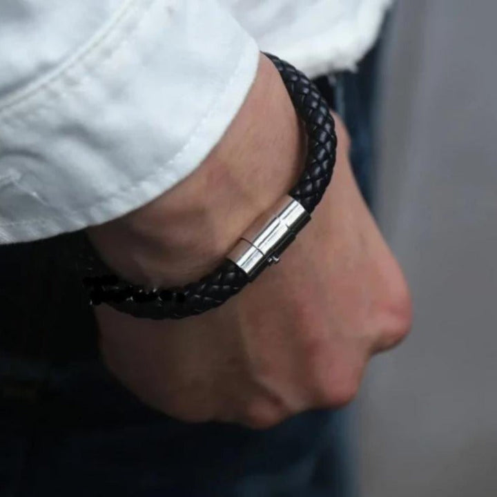 Braided Leather Bracelets bracelet by Unique Leather Bracelets