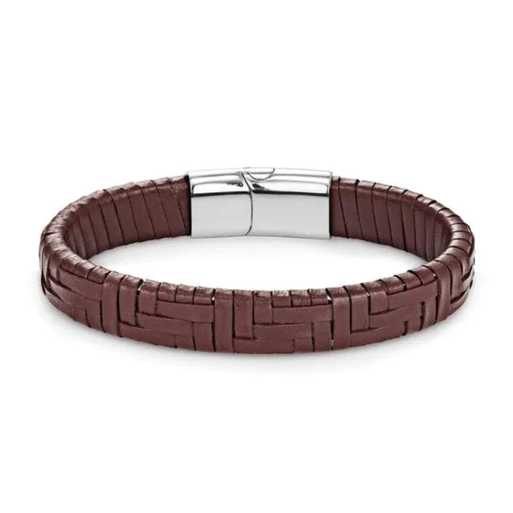Hand Woven Multicolor Mens Leather Bracelet bracelet by Unique Leather Bracelets