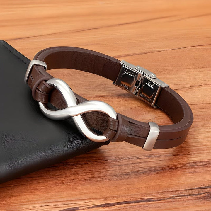 Infinity Symbol Leather Bracelet bracelet by Unique Leather Bracelets