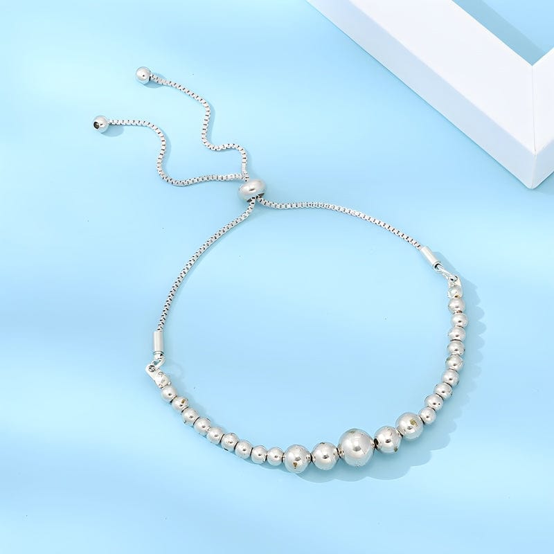 Beads Connected Together Adjustable Bracelet Link Chain Unique Leather Bracelets   