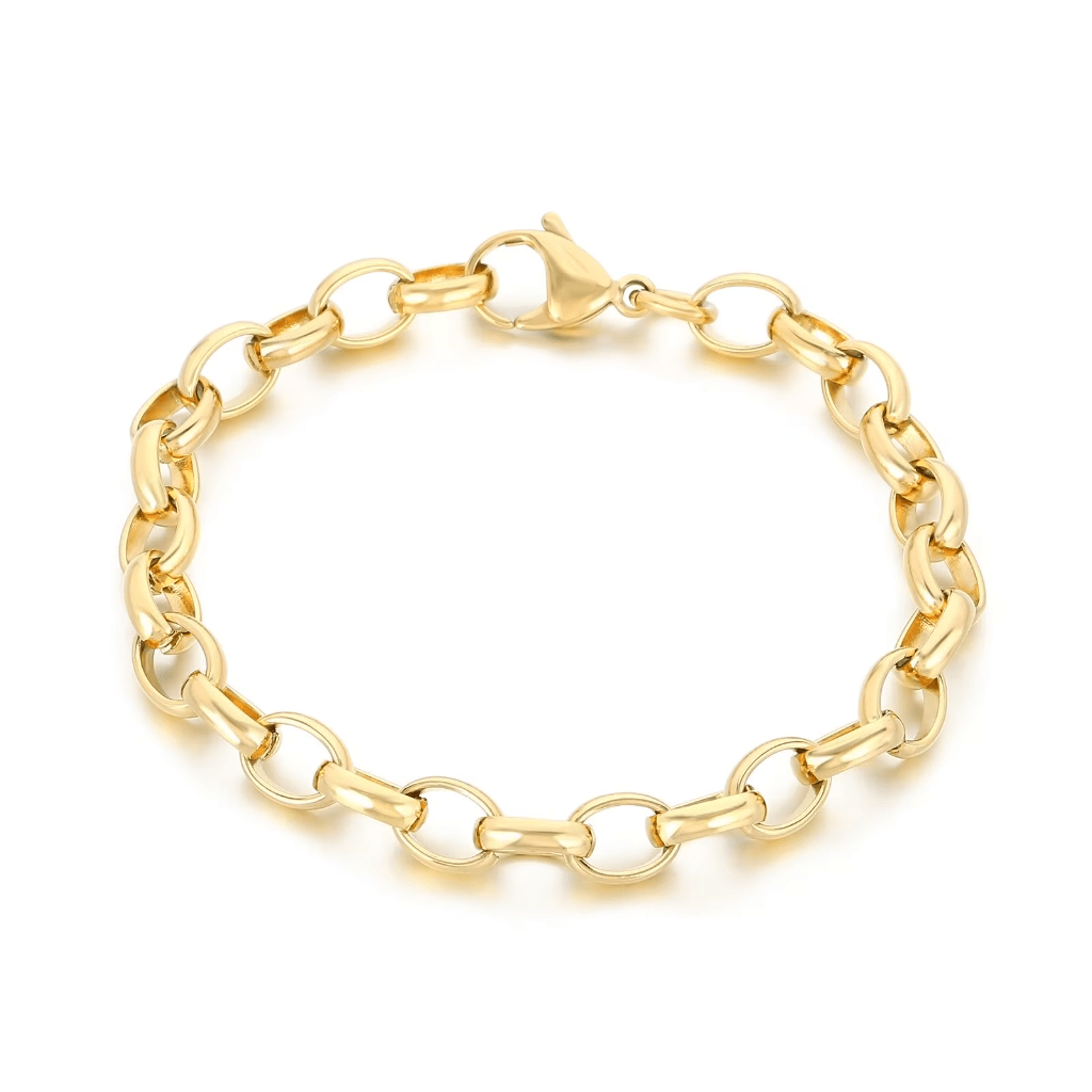 Casual Charm Stainless Steel Splicing Chain Design (Free) bracelet by Unique Leather Bracelets