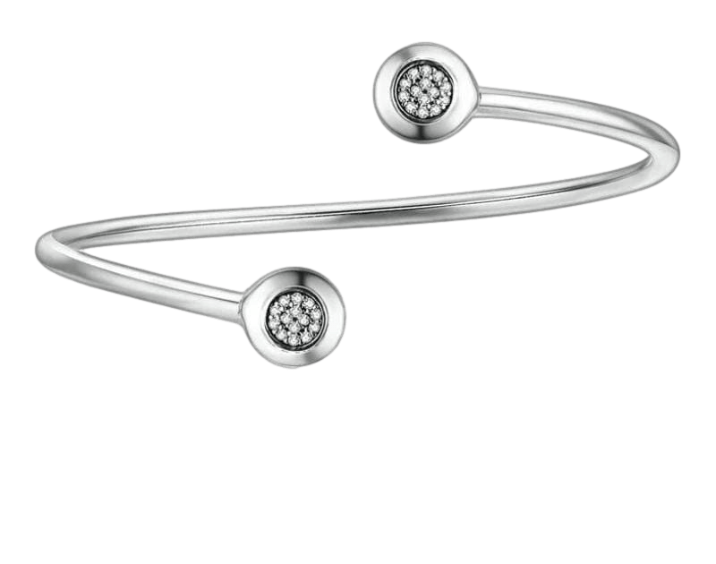 Classic Stone Silver Cuff Bracelet Cuff Unique Leather Bracelets 17CM Silver 