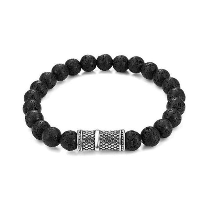 Volcanic Stone Beaded Bracelet bracelet by Unique Leather Bracelets