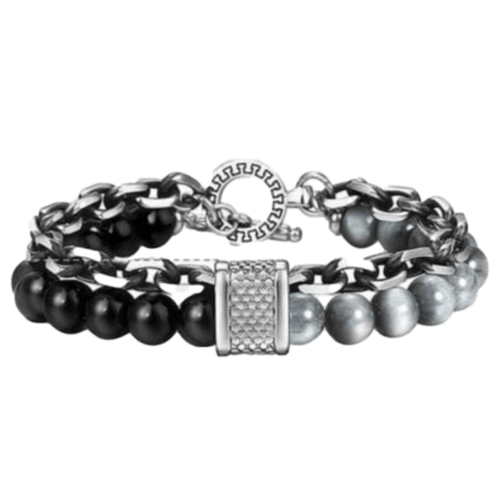 Cuban Link Stainless Steel Beaded Bracelets Beaded Unique Leather Bracelets   