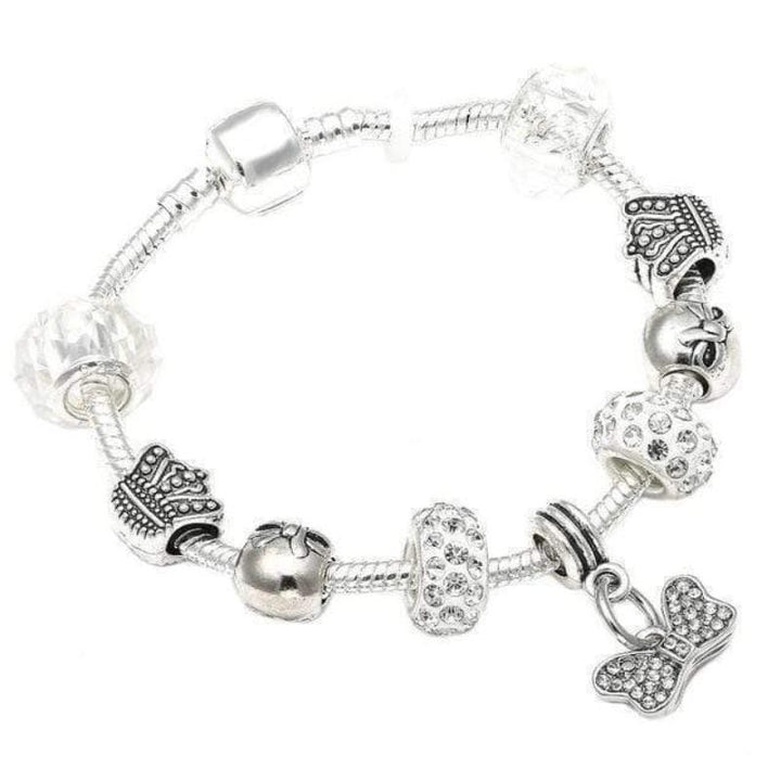 Children's Sparkle Charm Bracelet - Complete Set with Colorful Beads & Charms bracelet by Unique Leather Bracelets