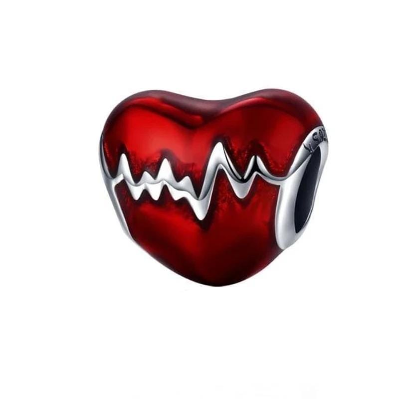 Heart Charms Charms Unique Leather Bracelets Red/5  