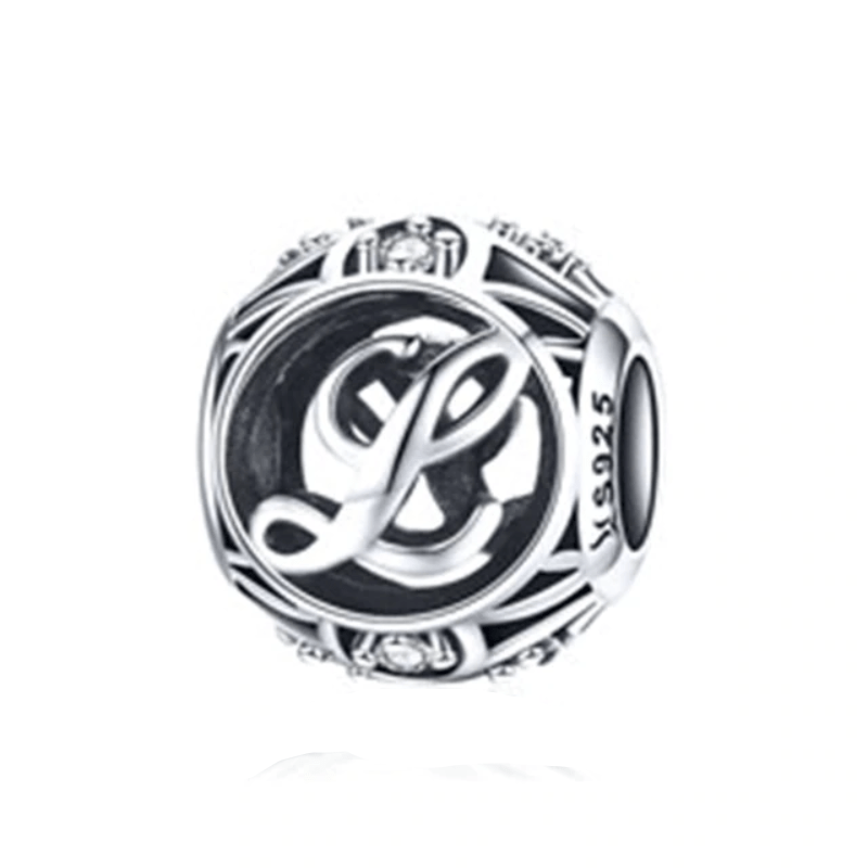 Classic Alphabet Charms bracelet by Unique Leather Bracelets