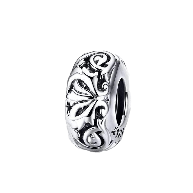 Classic Lily Flower Charm Charms Unique Leather Bracelets Silver  