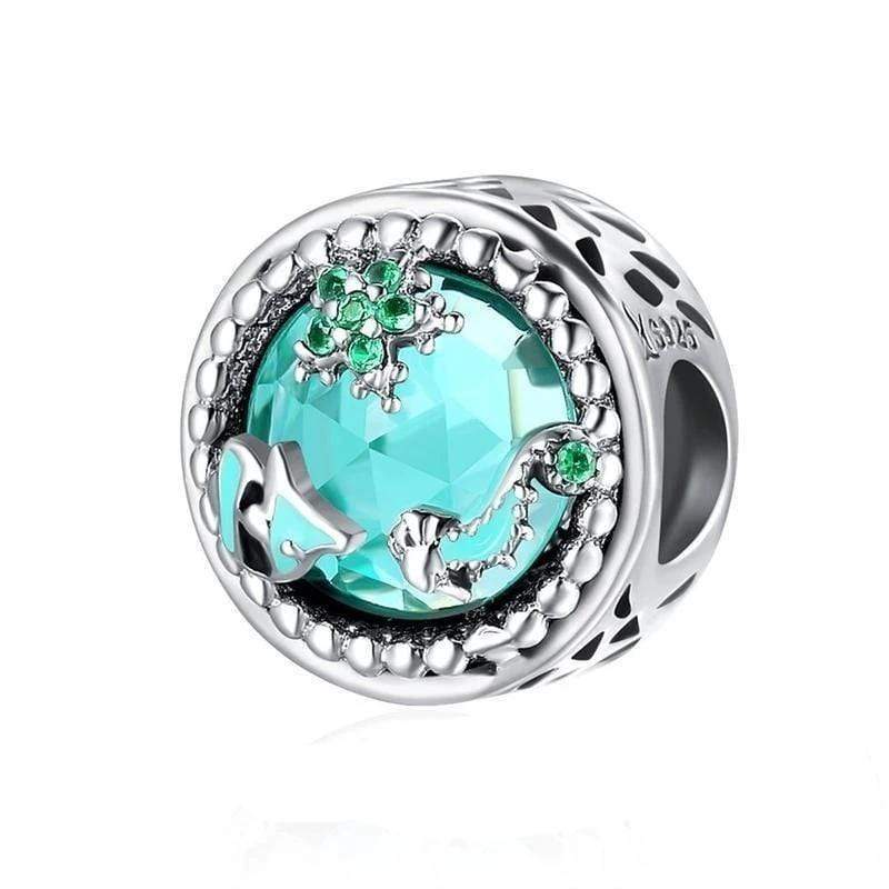 Tropical Ocean Charm Charms Unique Leather Bracelets   