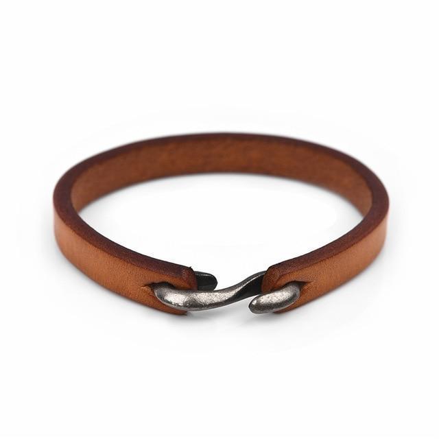 Vintage Leather Hook Bracelet bracelet by Unique Leather Bracelets