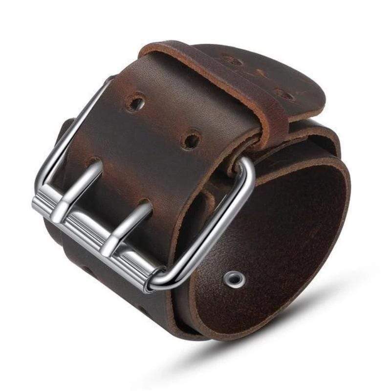 Leather Vintage Wide Leather Bracelet