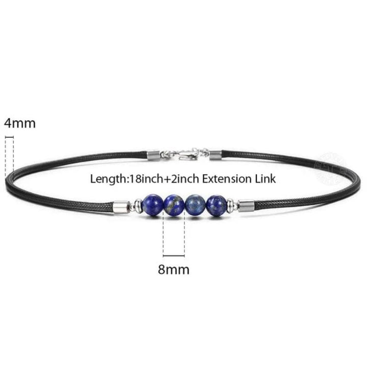 Mens Tigers Eye Leather Cord Choker Necklaces bracelet by Unique Leather Bracelets