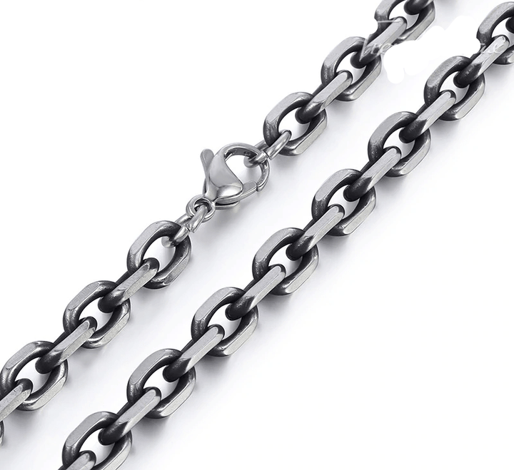 Mens Wide Stainless Steel Cuban Link Chain Necklace Necklaces Unique Leather Bracelets   