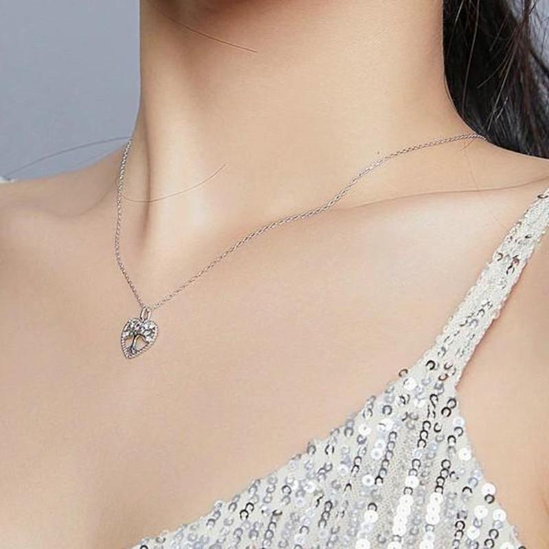 Womens Cubic Zirconia Tree of Life Necklace Necklaces Unique Leather Bracelets   