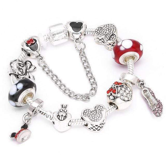Kids Kitten Bracelet Charm Unique Leather Bracelets Silver/A20 16cm 
