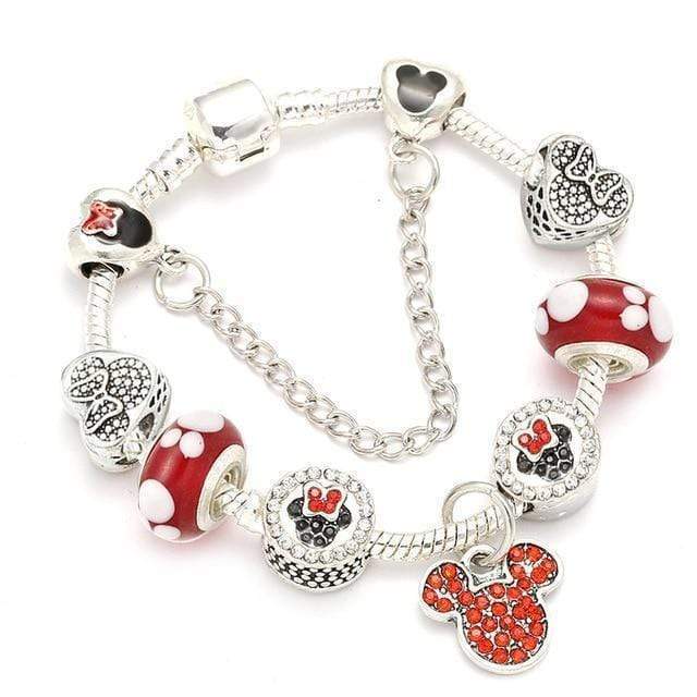 Kids Kitten Bracelet Charm Unique Leather Bracelets Silver/A22 16cm 