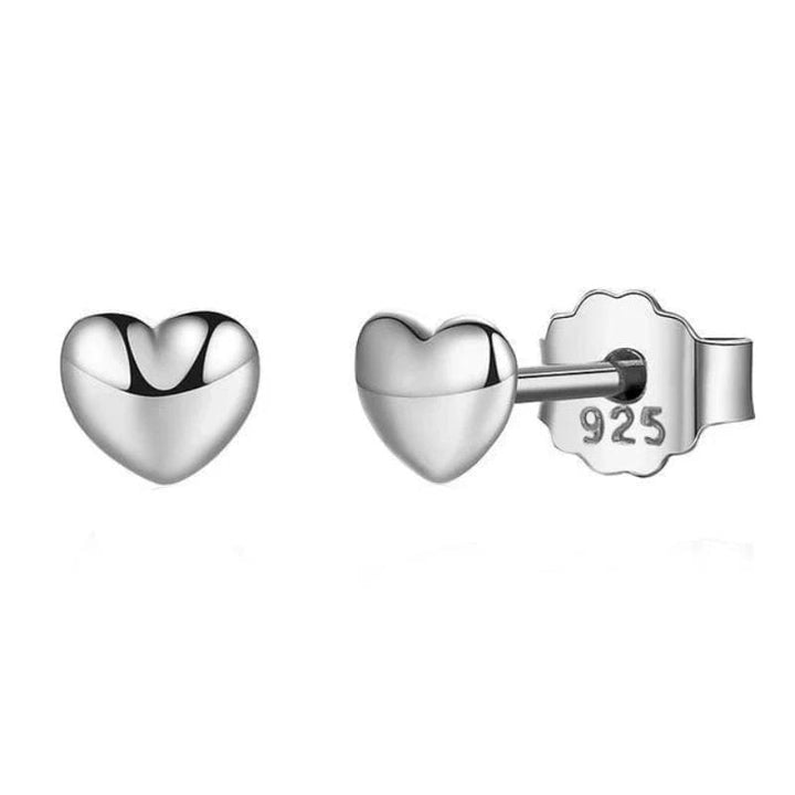 Classic Heart Stud Earrings bracelet by Unique Leather Bracelets