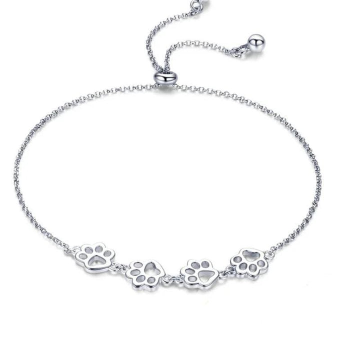 Classic Animal Paw Print Bracelets bracelet by Unique Leather Bracelets